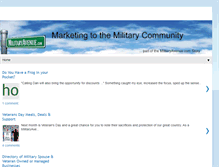 Tablet Screenshot of militarymarketing.militaryavenue.com